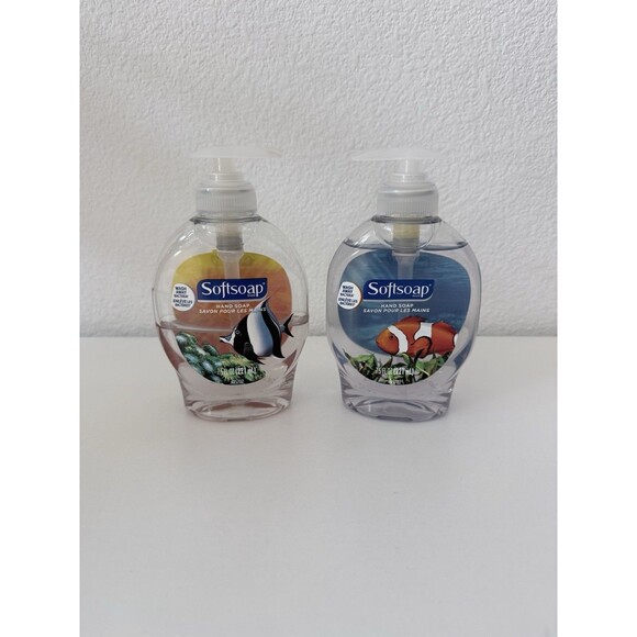 Softsoap Other - Vintage Softsoap Aquarium Series Hand Soap Lot Duo Clownfish Moorish Idol Y2K